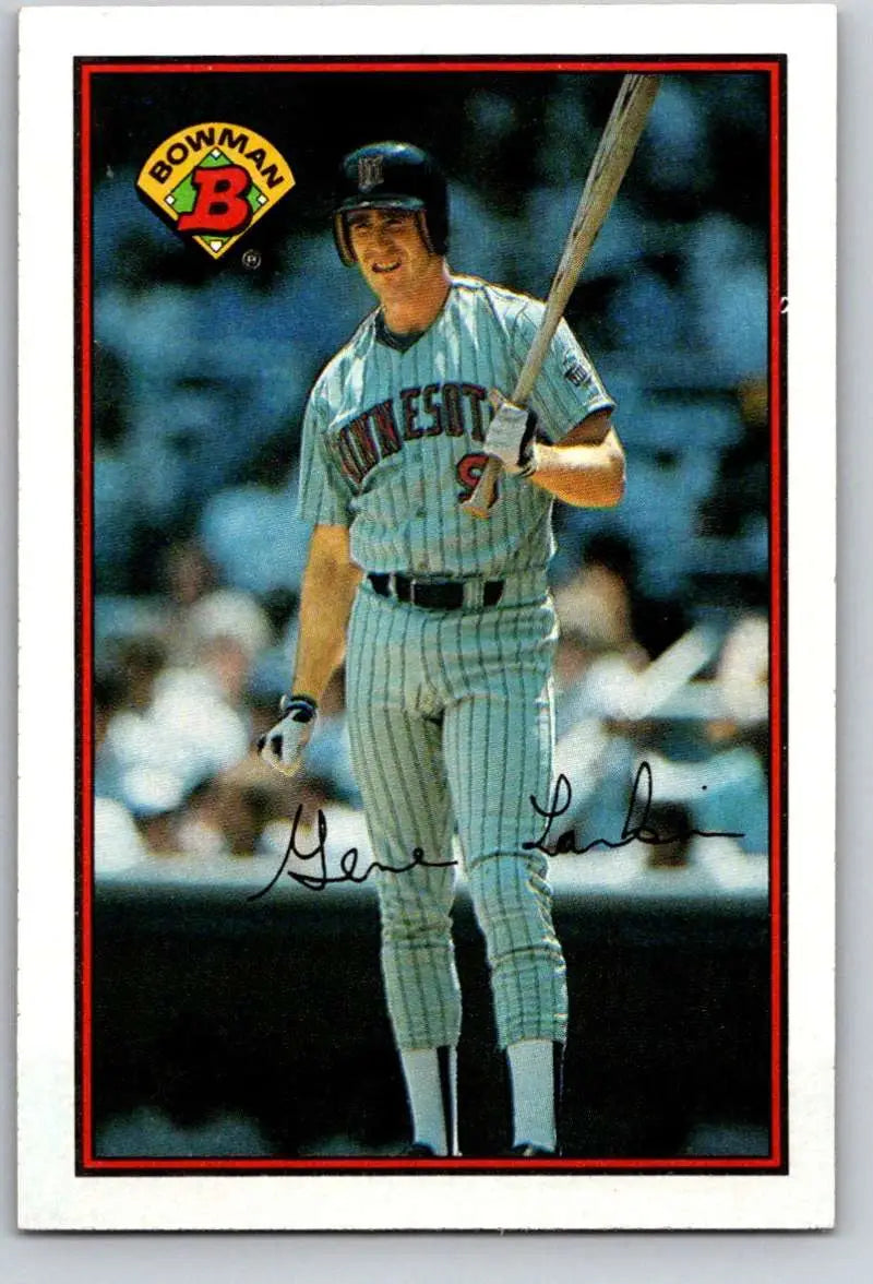 1989 Bowman #160 Gene Larkin NM-MT Minnesota Twins Baseball Card - Baseball Card Single