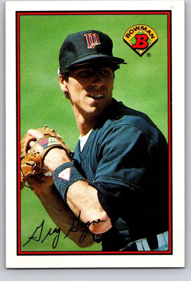 1989 Bowman #161 Greg Gagne NM-MT Minnesota Twins Baseball Card - Baseball Card Single