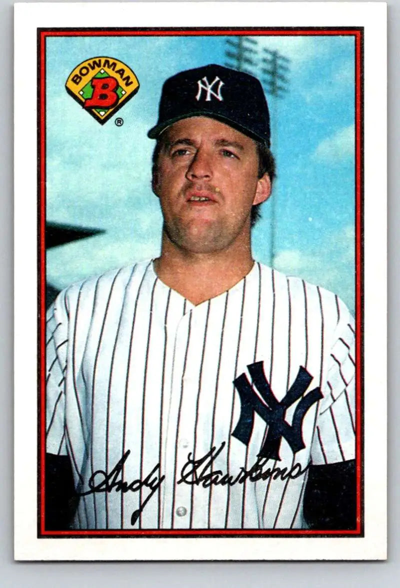 1989 Bowman #166 Andy Hawkins NM-MT New York Yankees Baseball Card - Baseball Card Single
