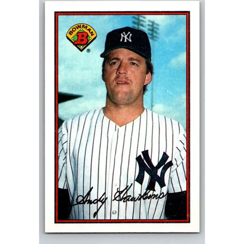 1989 Bowman #166 Andy Hawkins NM-MT New York Yankees Baseball Card - Baseball Card Single