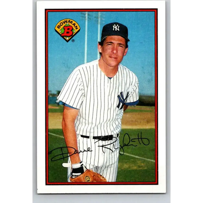 1989 Bowman #167 Dave Righetti NM-MT New York Yankees Baseball Card