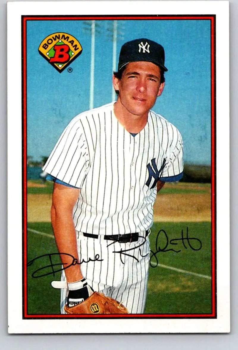 1989 Bowman #167 Dave Righetti NM-MT New York Yankees Baseball Card - Baseball Card Single