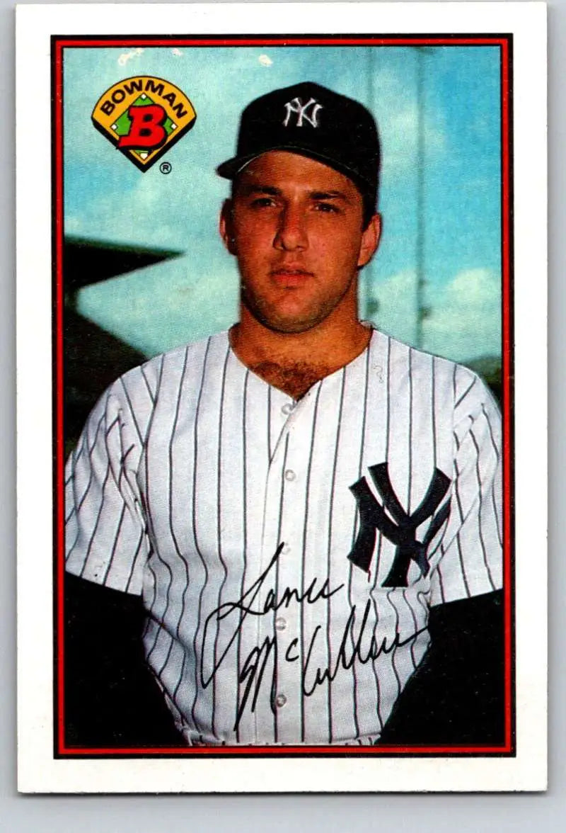 1989 Bowman #168 Lance McCullers NM-MT New York Yankees Baseball Card - Baseball Card Single