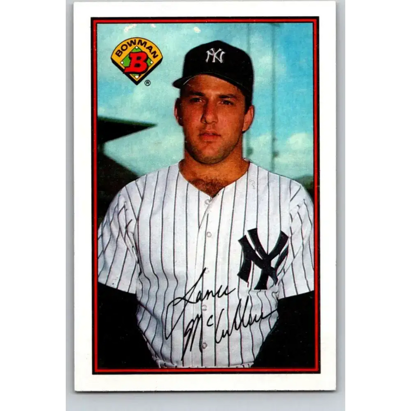 1989 Bowman #168 Lance McCullers NM-MT New York Yankees Baseball Card - Baseball Card Single