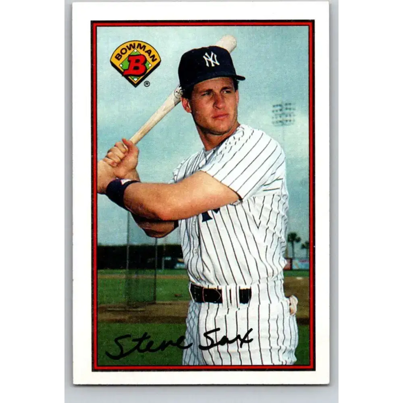 1989 Bowman #178 Steve Sax NM-MT New York Yankees Baseball Card - Baseball Card Single