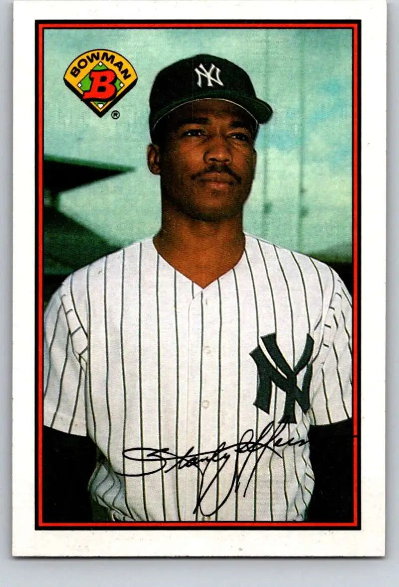 1989 Bowman #180 Stan Jefferson NM-MT New York Yankees Baseball Card - Baseball Card Single