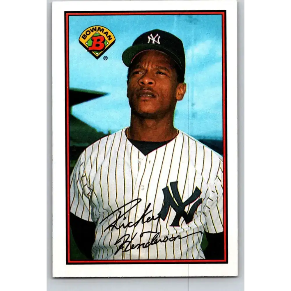 1989 Bowman #181 Rickey Henderson NM-MT New York Yankees Baseball Card