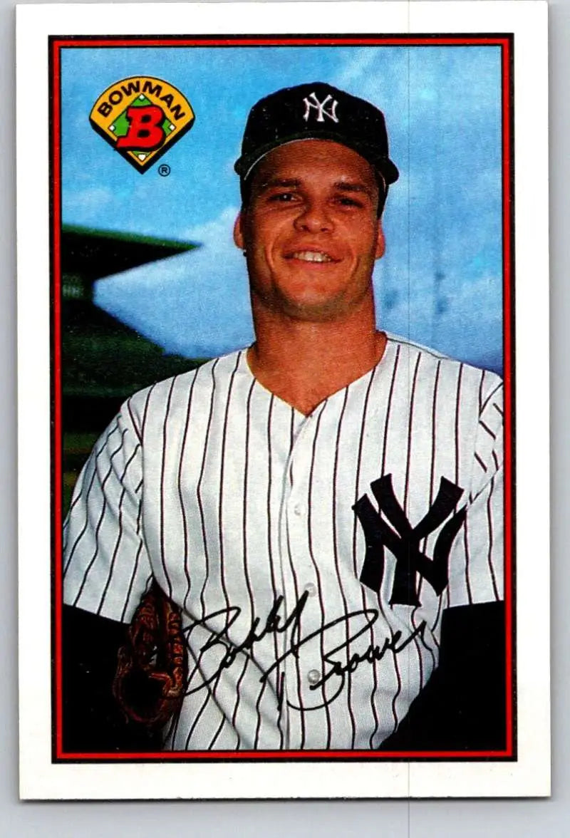 1989 Bowman #182 Bob Brower NM-MT New York Yankees Baseball Card - Baseball Card Single