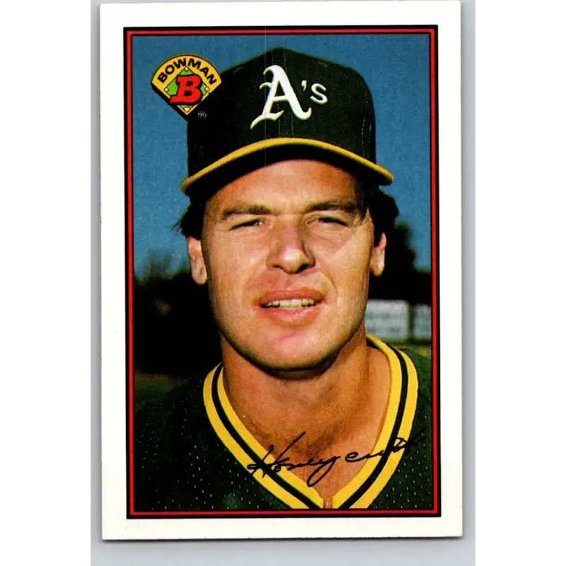 1989 Bowman #187 Rick Honeycutt NM-MT Oakland Athletics Baseball Card - Baseball Card Single