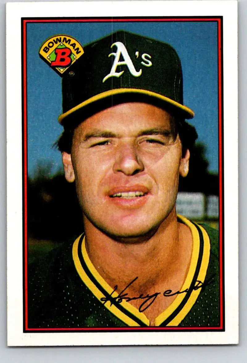 1989 Bowman #187 Rick Honeycutt NM-MT Oakland Athletics Baseball Card - Baseball Card Single