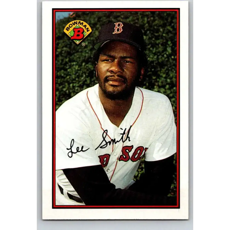 1989 Bowman #19 Lee Smith NM-MT Boston Red Sox Baseball Card - Baseball Card Single
