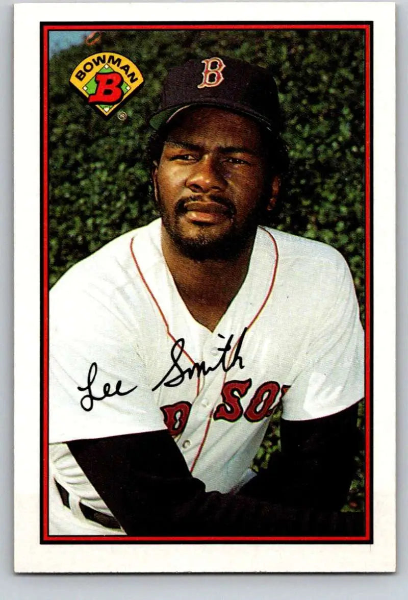 1989 Bowman #19 Lee Smith NM-MT Boston Red Sox Baseball Card - Baseball Card Single