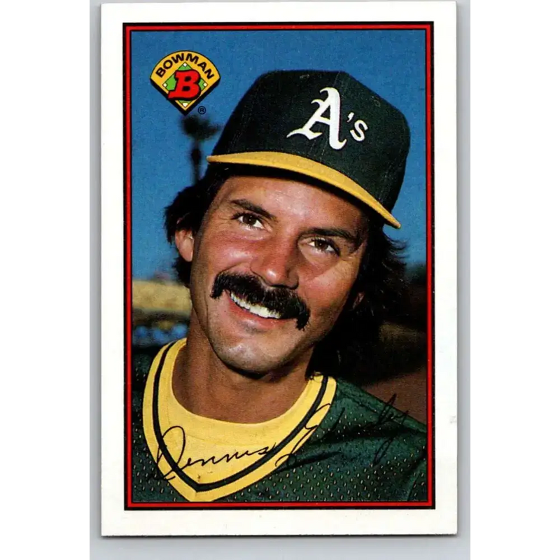 1989 Bowman #190 Dennis Eckersley NM-MT Oakland Athletics Baseball Card - Baseball Card Single