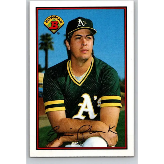 1989 Bowman #191 Eric Plunk NM-MT Oakland Athletics Baseball Card