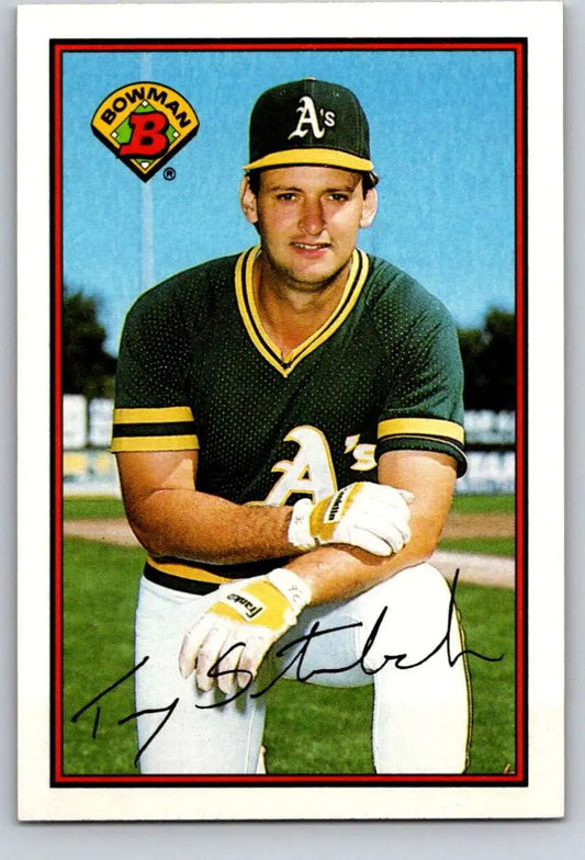 1989 Bowman #193 Terry Steinbach NM-MT Oakland Athletics Baseball Card - Baseball Card Single