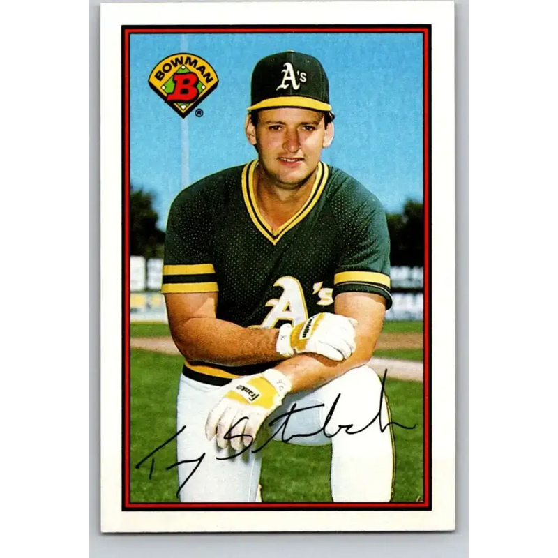 1989 Bowman #193 Terry Steinbach NM-MT Oakland Athletics Baseball Card - Baseball Card Single