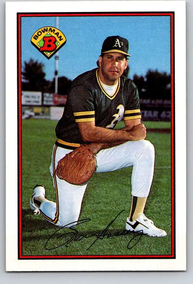 1989 Bowman #194 Ron Hassey NM-MT Oakland Athletics Baseball Card - Baseball Card Single