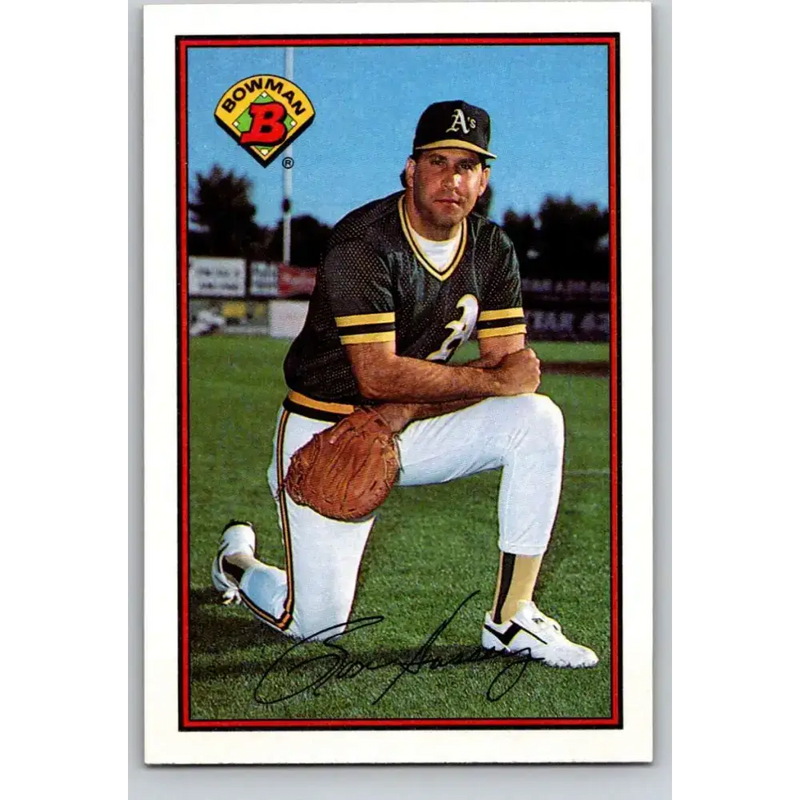 1989 Bowman #194 Ron Hassey NM-MT Oakland Athletics Baseball Card - Baseball Card Single