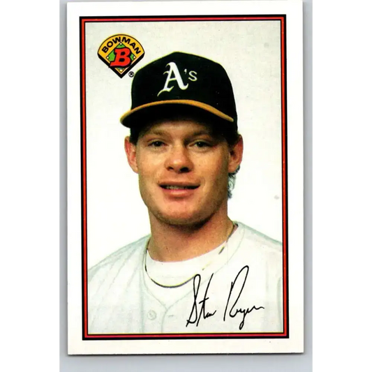 1989 Bowman #195 Stan Royer NM-MT RC Rookie Oakland Athletics Baseball Card