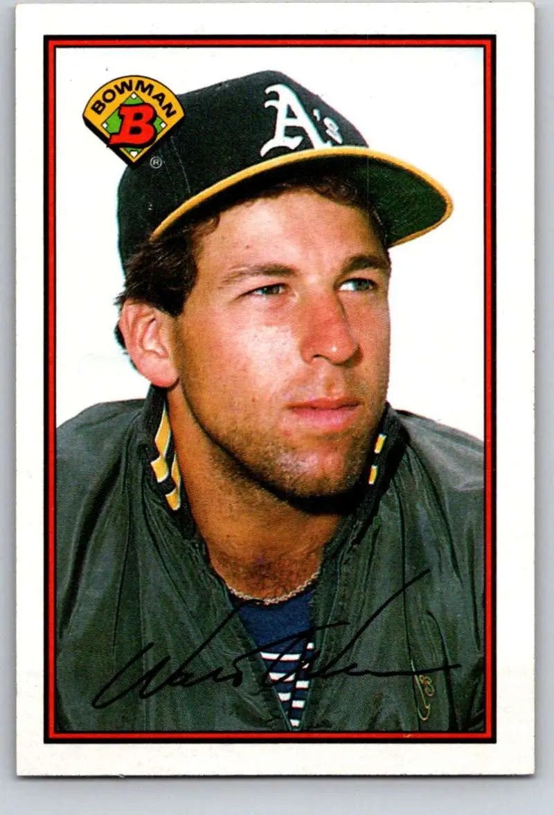 1989 Bowman #196 Walt Weiss NM-MT Oakland Athletics Baseball Card - Baseball Card Single