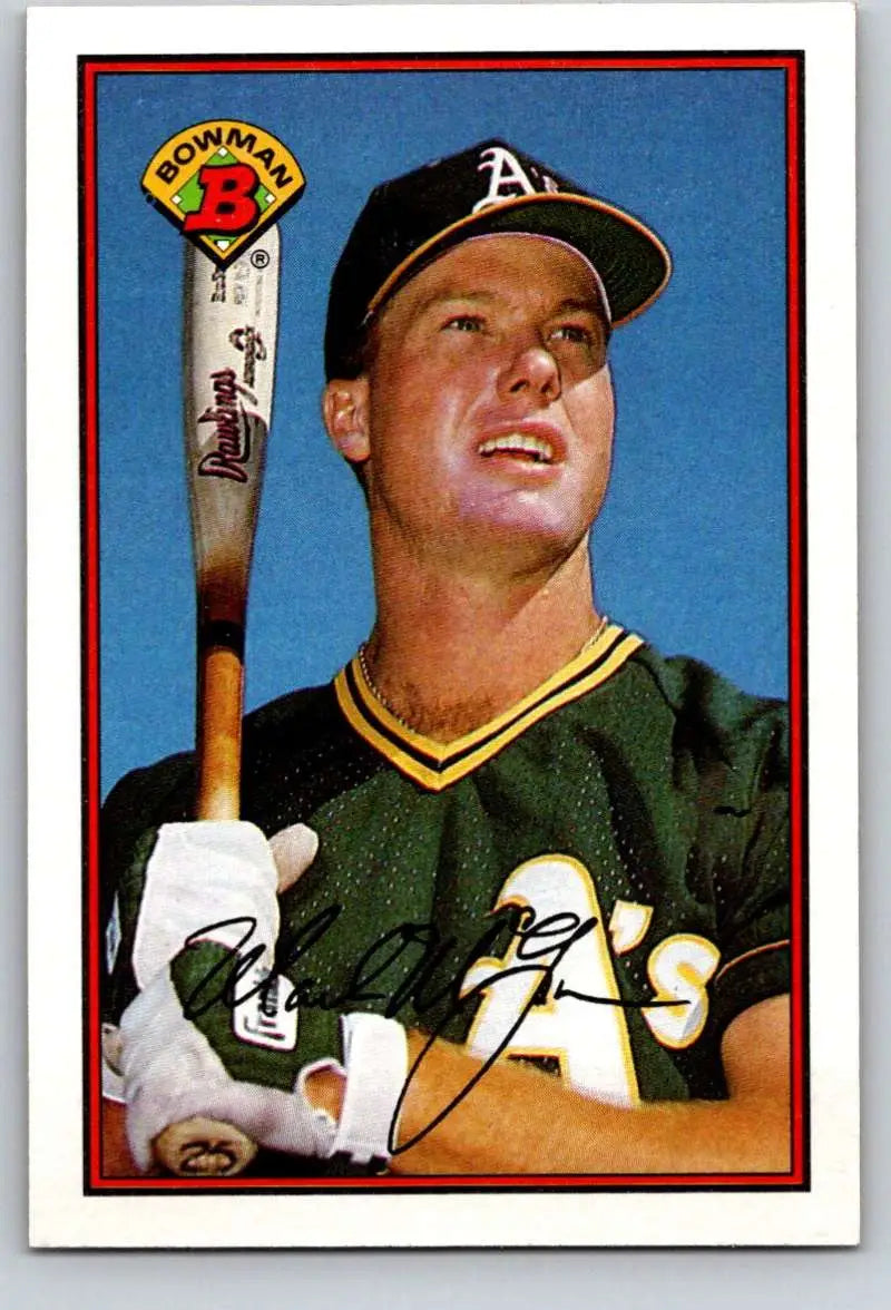 1989 Bowman #197 Mark McGwire NM-MT Oakland Athletics Baseball Card - Baseball Card Single