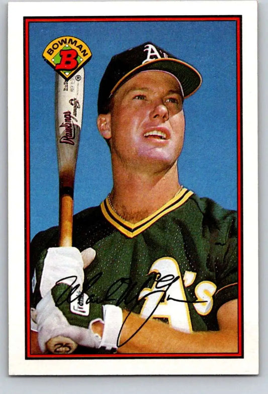 1989 Bowman #197 Mark McGwire NM-MT Oakland Athletics Baseball Card - Baseball Card Single