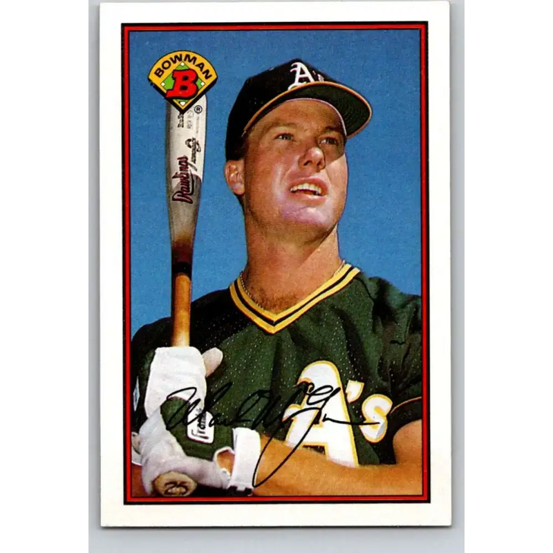 1989 Bowman #197 Mark McGwire NM-MT Oakland Athletics Baseball Card - Baseball Card Single
