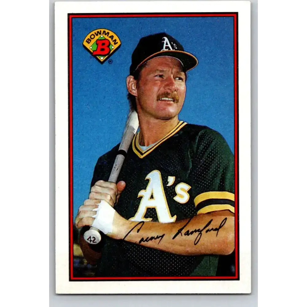 1989 Bowman #198 Carney Lansford NM-MT Oakland Athletics Baseball Card