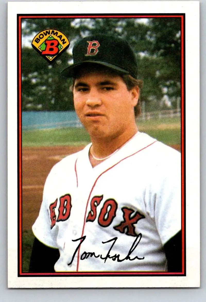 1989 Bowman #20 Tom Fischer NM-MT RC Rookie Boston Red Sox Baseball Card - Baseball Card Single