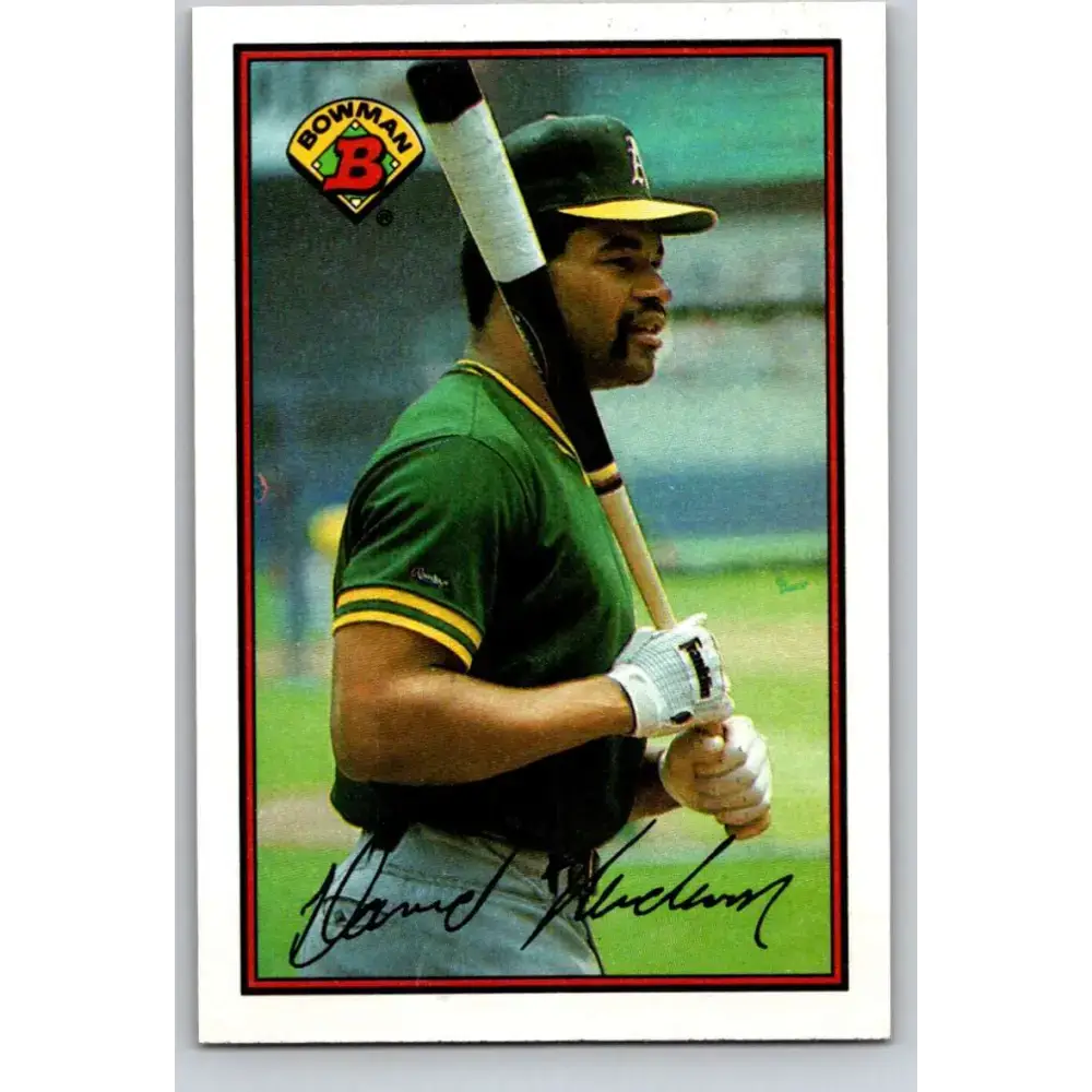1989 Bowman #200 Dave Henderson NM-MT Oakland Athletics Baseball Card