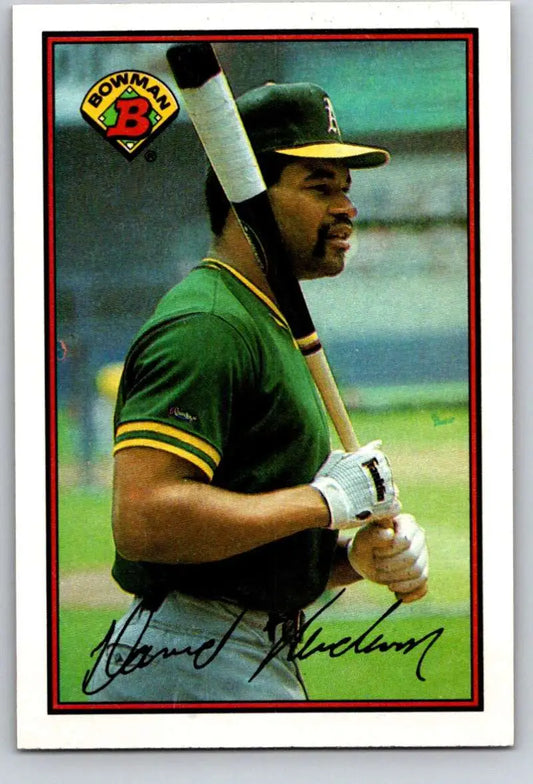 1989 Bowman #200 Dave Henderson NM-MT Oakland Athletics Baseball Card - Baseball Card Single