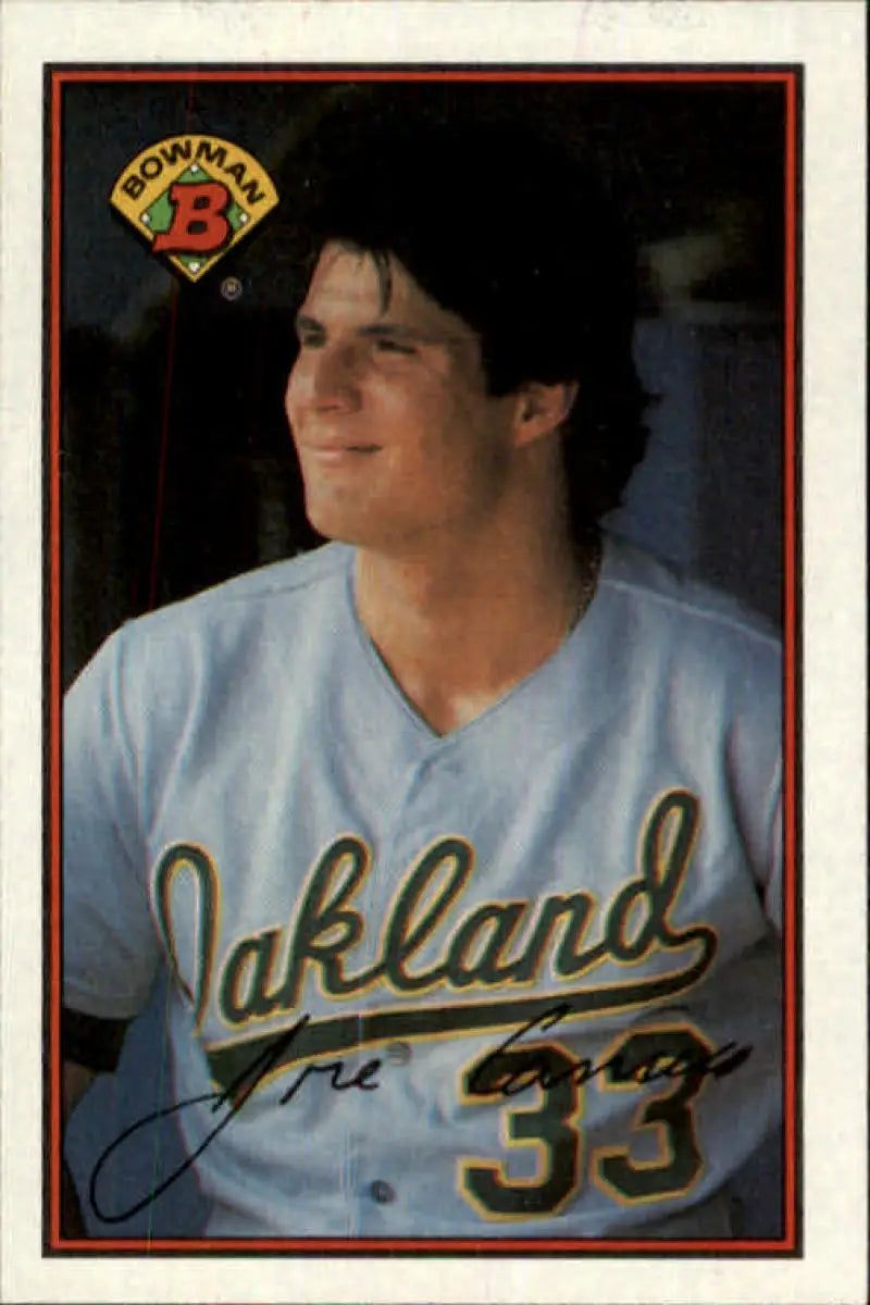 1989 Bowman #201 Jose Canseco NM-MT Oakland Athletics Baseball Card - Baseball Card Single