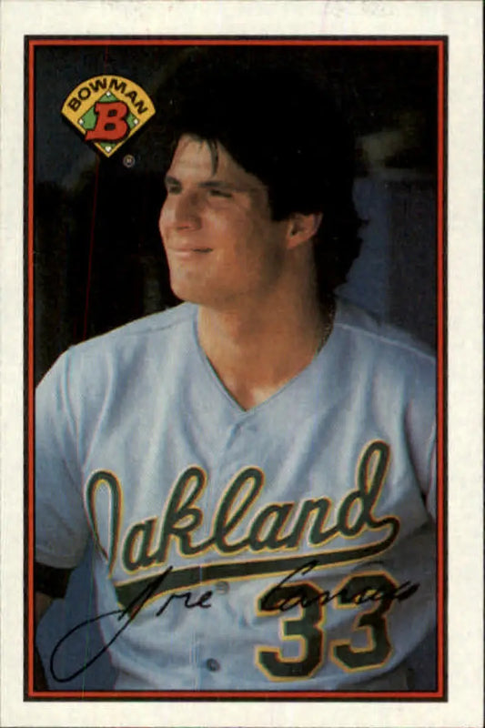 1989 Bowman #201 Jose Canseco NM-MT Oakland Athletics Baseball Card - Baseball Card Single