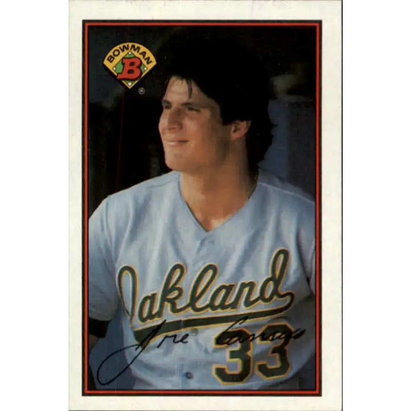 1989 Bowman #201 Jose Canseco NM-MT Oakland Athletics Baseball Card - Baseball Card Single