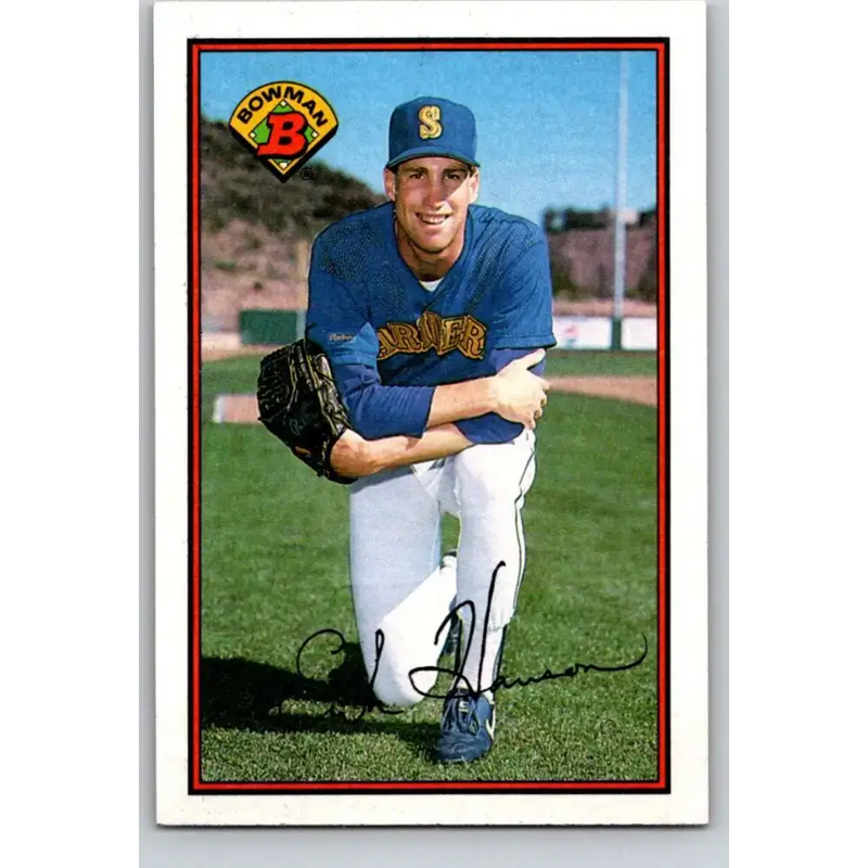 1989 Bowman #206 Erik Hanson NM-MT RC Rookie Seattle Mariners Baseball Card - Baseball Card Single