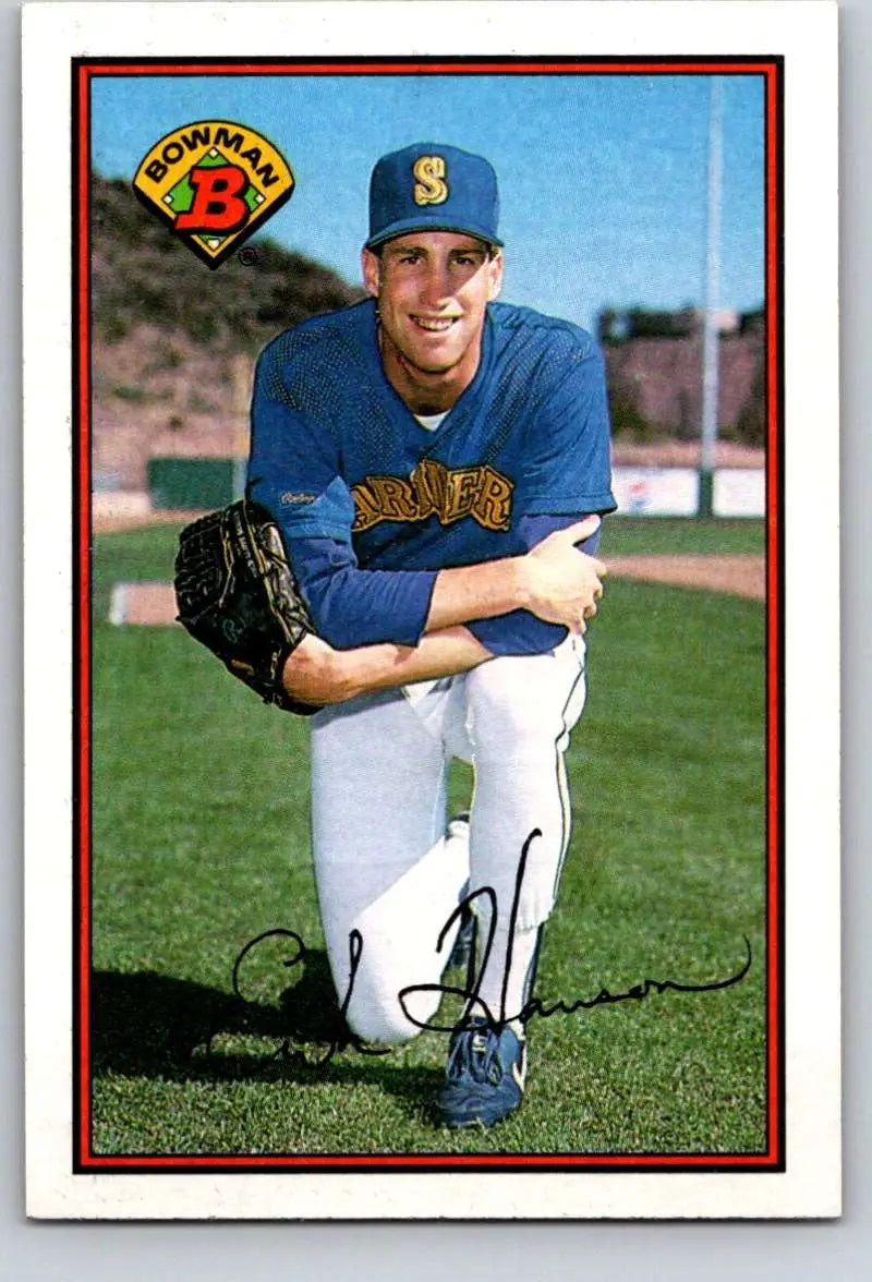 1989 Bowman #206 Erik Hanson NM-MT RC Rookie Seattle Mariners Baseball Card - Baseball Card Single