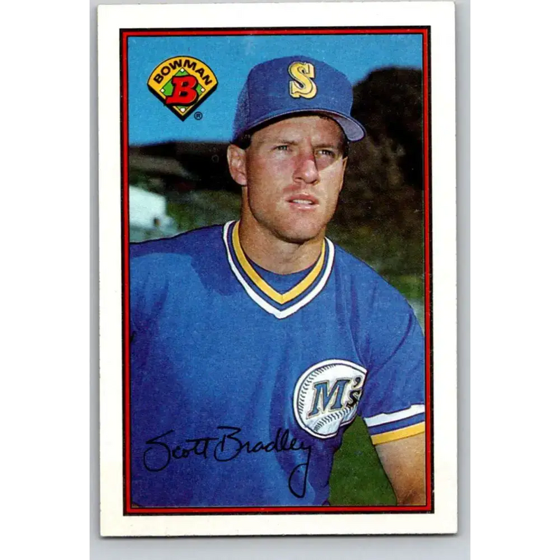 1989 Bowman #209 Scott Bradley NM-MT Seattle Mariners Baseball Card - Baseball Card Single