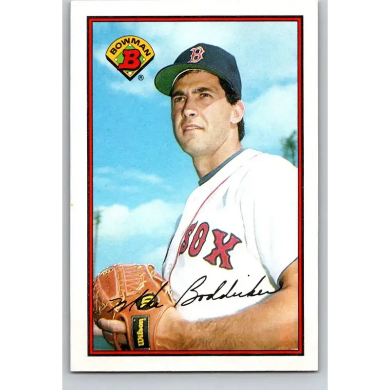1989 Bowman #21 Mike Boddicker NM-MT Boston Red Sox Baseball Card - Baseball Card Single