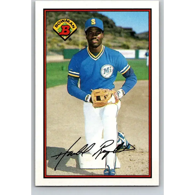 1989 Bowman #210 Harold Reynolds NM-MT Seattle Mariners Baseball Card - Baseball Card Single