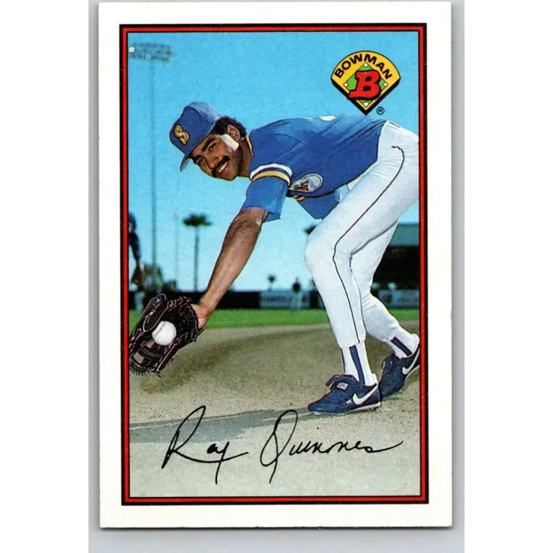 1989 Bowman #213 Rey Quinones NM-MT Seattle Mariners Baseball Card - Baseball Card Single