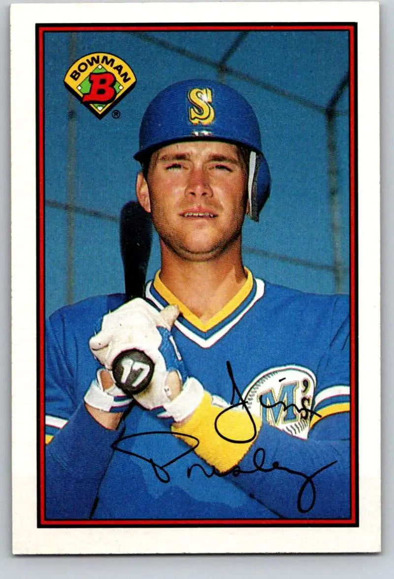 1989 Bowman #214 Jim Presley NM-MT Seattle Mariners Baseball Card - Baseball Card Single