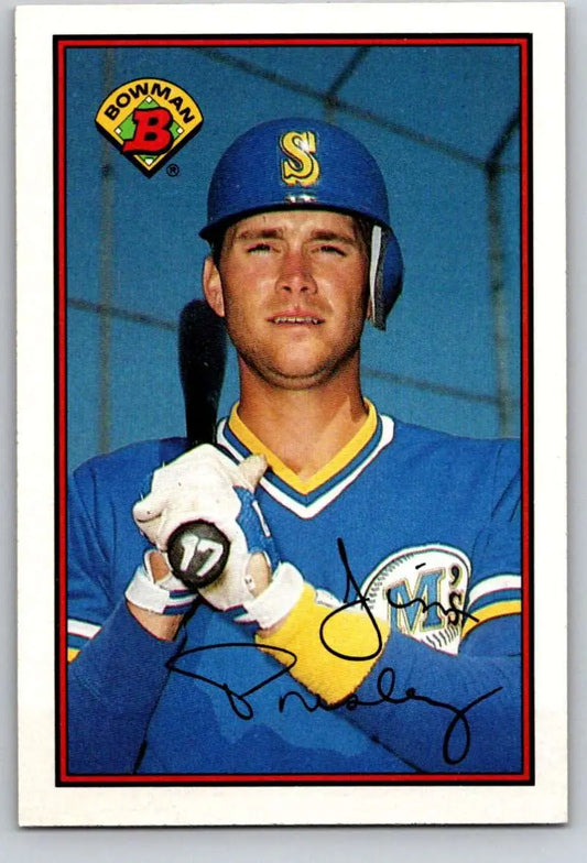 1989 Bowman #214 Jim Presley NM-MT Seattle Mariners Baseball Card - Baseball Card Single