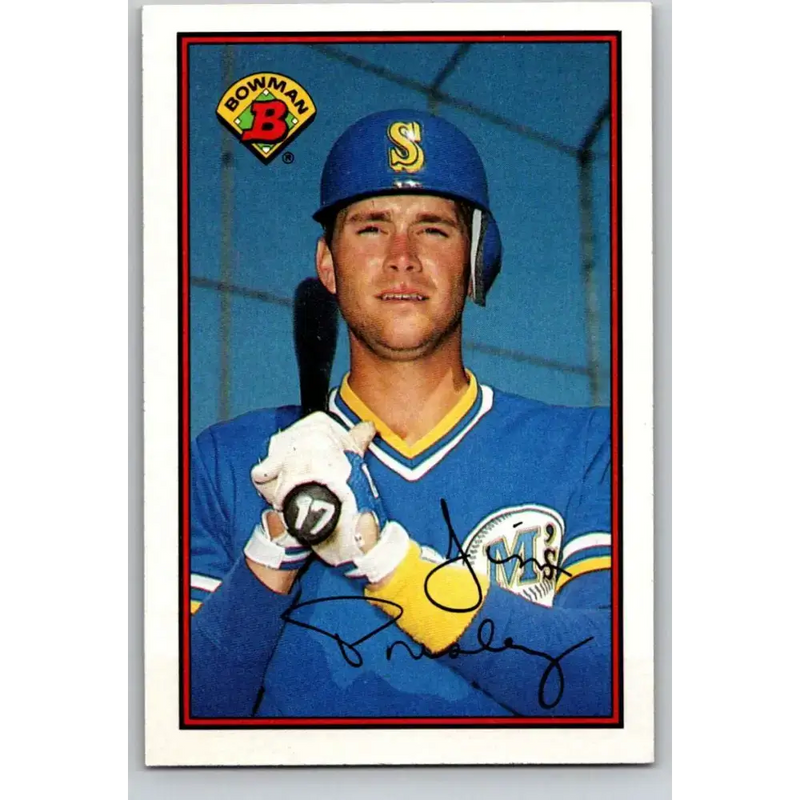 1989 Bowman #214 Jim Presley NM-MT Seattle Mariners Baseball Card - Baseball Card Single
