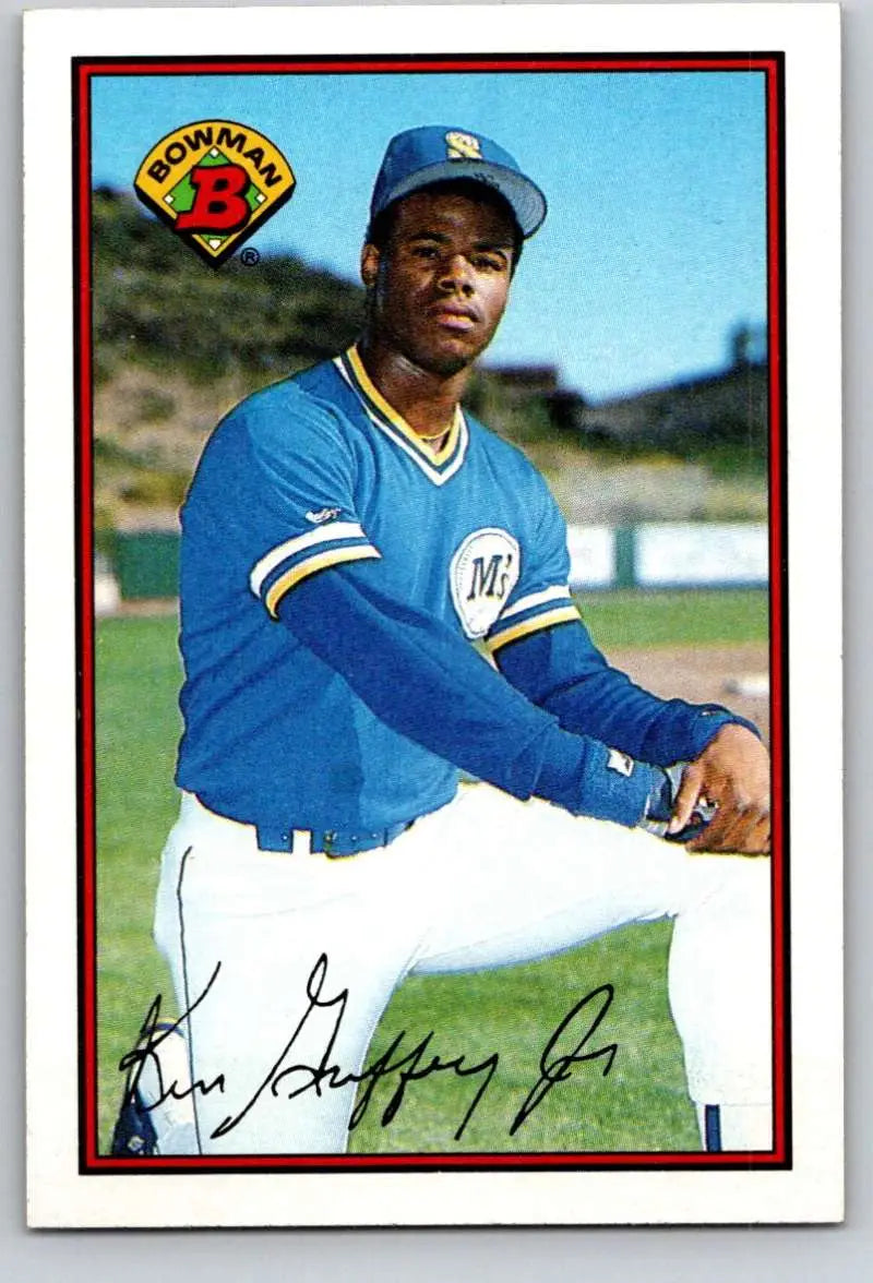1989 Bowman #220 Ken Griffey Jr. NM-MT RC Rookie Seattle Mariners Baseball Card - Baseball Card Single