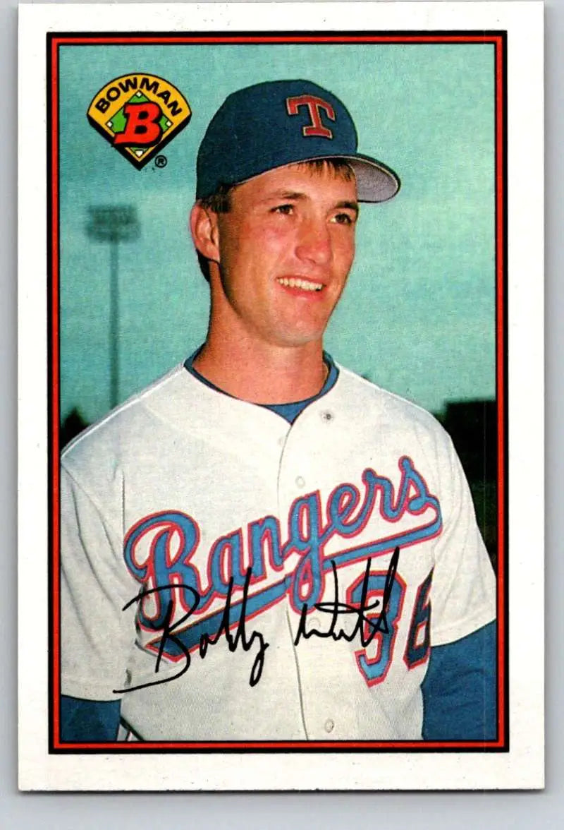1989 Bowman #222 Bobby Witt NM-MT Texas Rangers Baseball Card - Baseball Card Single