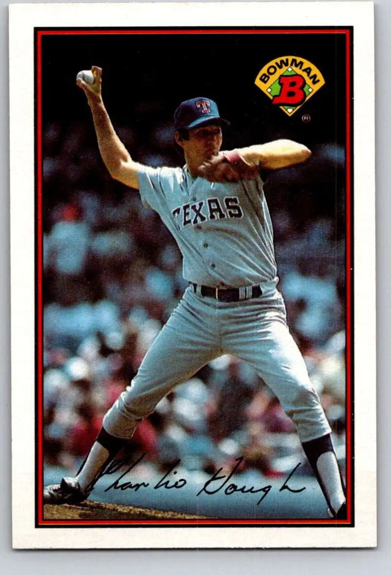 1989 Bowman #224 Charlie Hough NM-MT Texas Rangers Baseball Card - Baseball Card Single