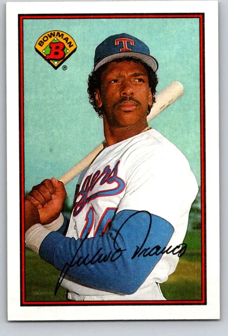1989 Bowman #228 Julio Franco NM-MT Texas Rangers Baseball Card - Baseball Card Single