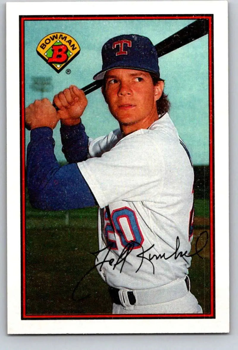 1989 Bowman #231 Jeff Kunkel NM-MT Texas Rangers Baseball Card - Baseball Card Single
