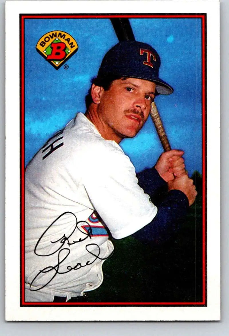 1989 Bowman #234 Rick Leach NM-MT Texas Rangers Baseball Card - Baseball Card Single