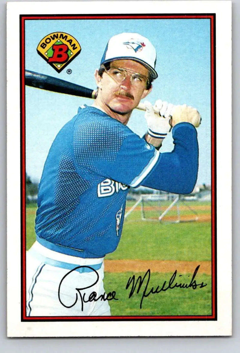 1989 Bowman #250 Rance Mulliniks NM-MT Toronto Blue Jays Baseball Card - Baseball Card Single